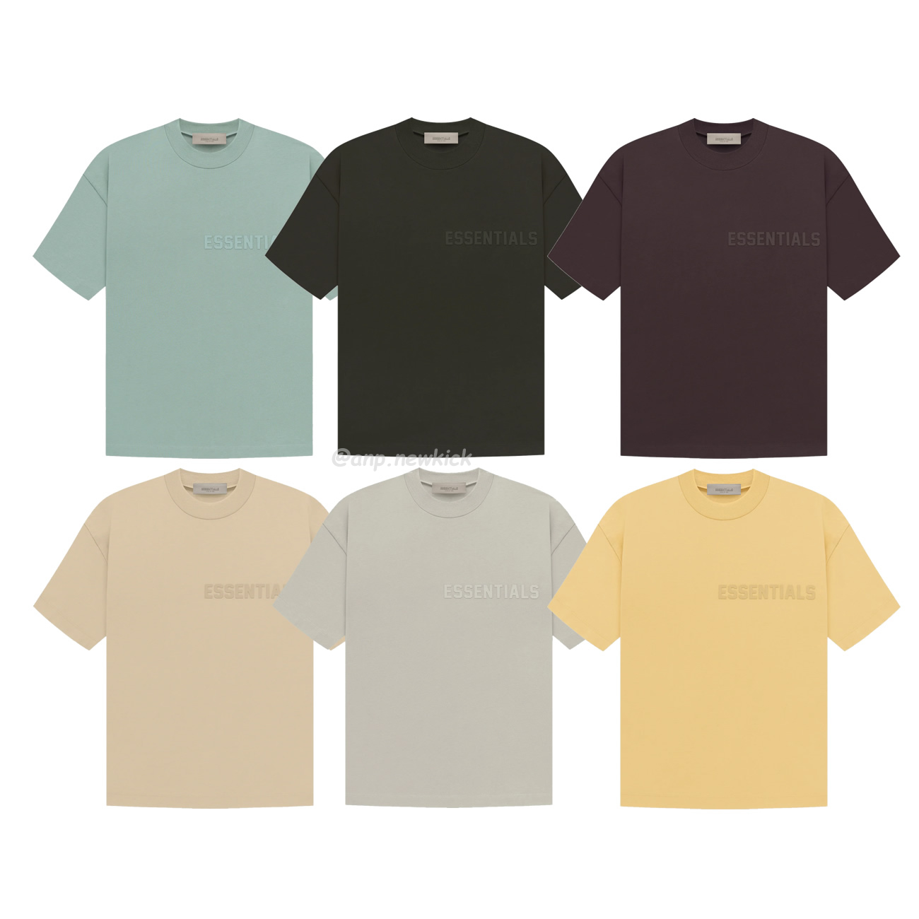 Fear Of God Essentials Fog Logo Letter Short Sleeve T Shirt Plum Purple (1) - newkick.cc